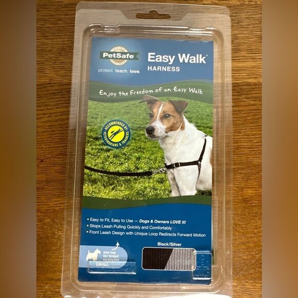 PetSafe Easy Walk No Pull Harness Size Small Black Silver New - Picture 1 of 3